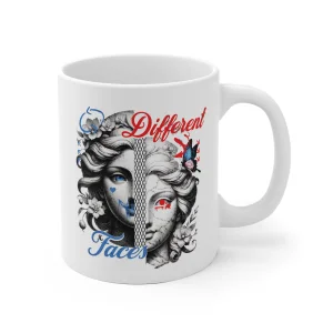 Kubek 330ml z nadrukiem Different Faces